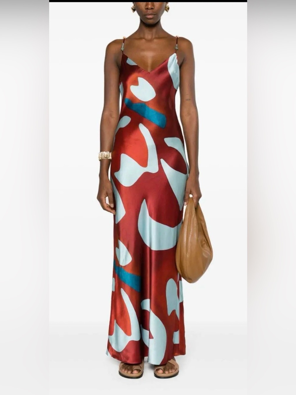 14. SIR. $785 Frankie silk slip dress with scarf